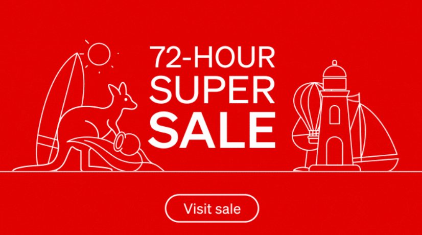 Qantas 72hr Super Sale - fr. $99 / 30% Off - Flight Deal $99.00 to Australia